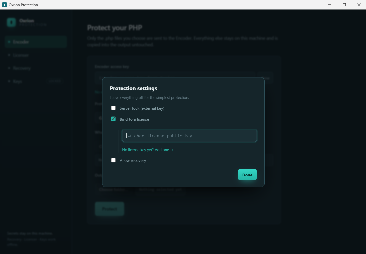 Configure — license
