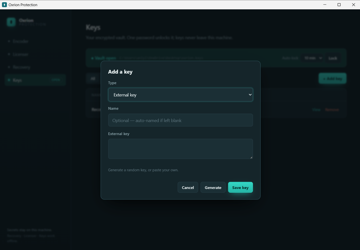 Add external key